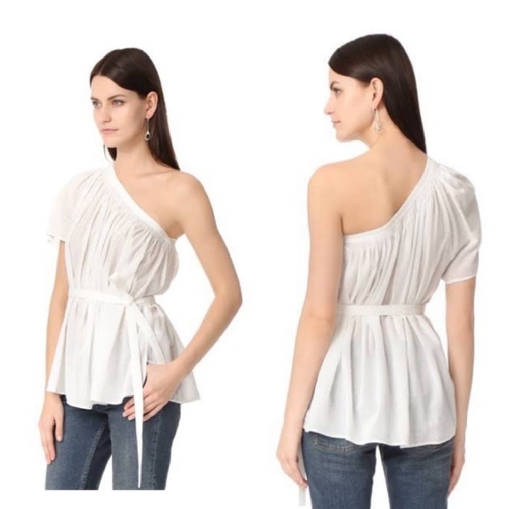 Helmut Lang Open Shoulder Flowy Top S